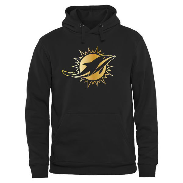 Nike Dolphins Black Pro Line Gold Collection Pullover Hoodie