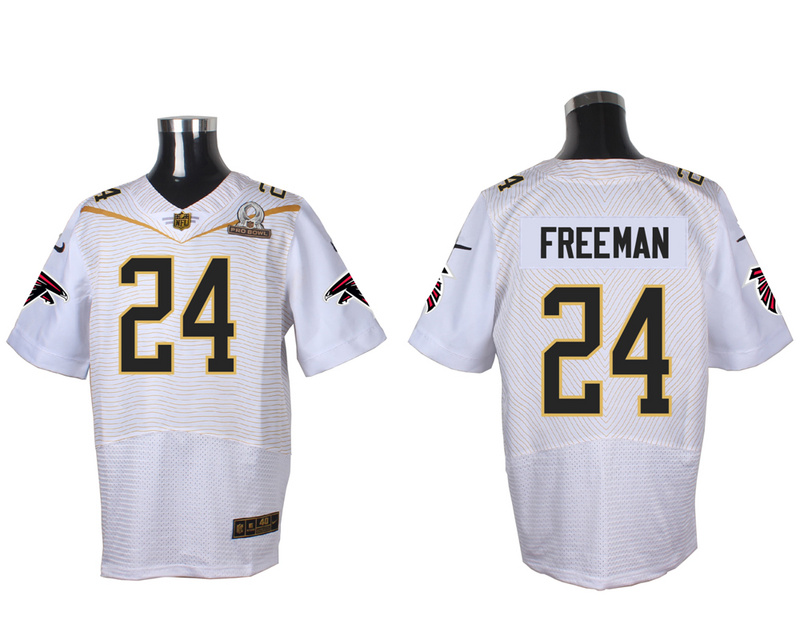 Nike Falcons 24 Devonta Freeman White 2016 Pro Bowl Elite Jersey