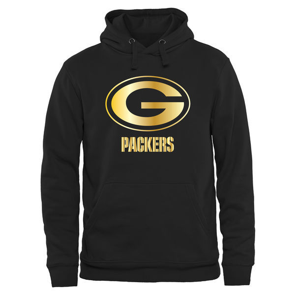 Nike Packers Black Pro Line Gold Collection Pullover Hoodie