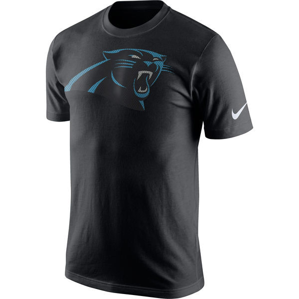 Nike Panthers Team Logo Black Men's T Shirt