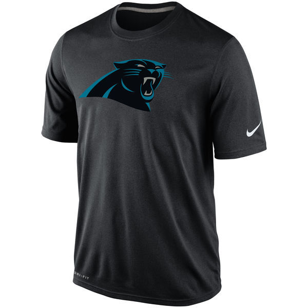 Nike Panthers Team Logo3 Black Men's T Shirt