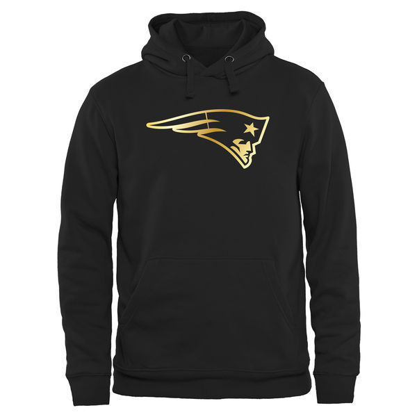 Nike Patriots Black Pro Line Gold Collection Pullover Hoodie