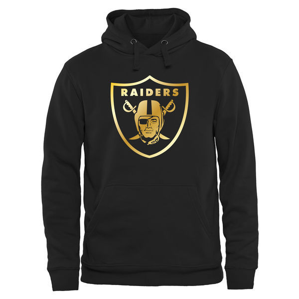 Nike Raiders Black Pro Line Gold Collection Pullover Hoodie