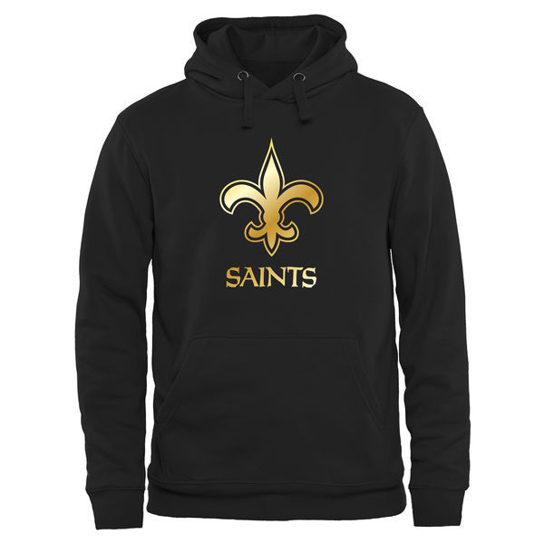 Nike Saints Black Pro Line Gold Collection Pullover Hoodie