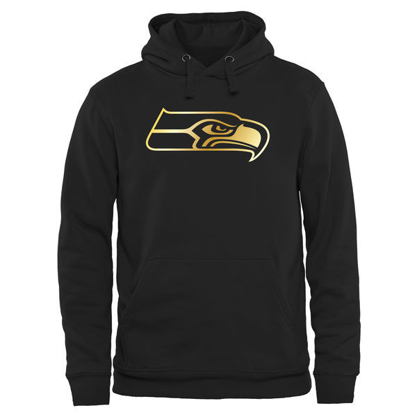 Nike Seahawks Black Pro Line Gold Collection Pullover Hoodie