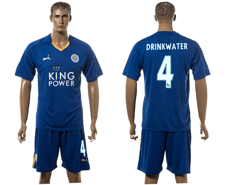 2015-16 Leicester City 4 DRINKWATER Away Jersey
