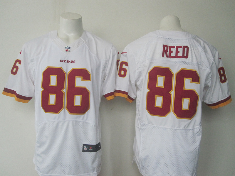 Nike Redskins 86 Jordan Reed White Elite Jersey