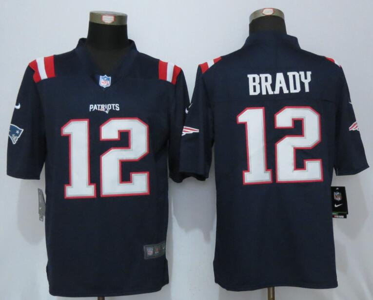 Nike Patriots 12 Tom Brady Navy Youth Color Rush Limited Jersey
