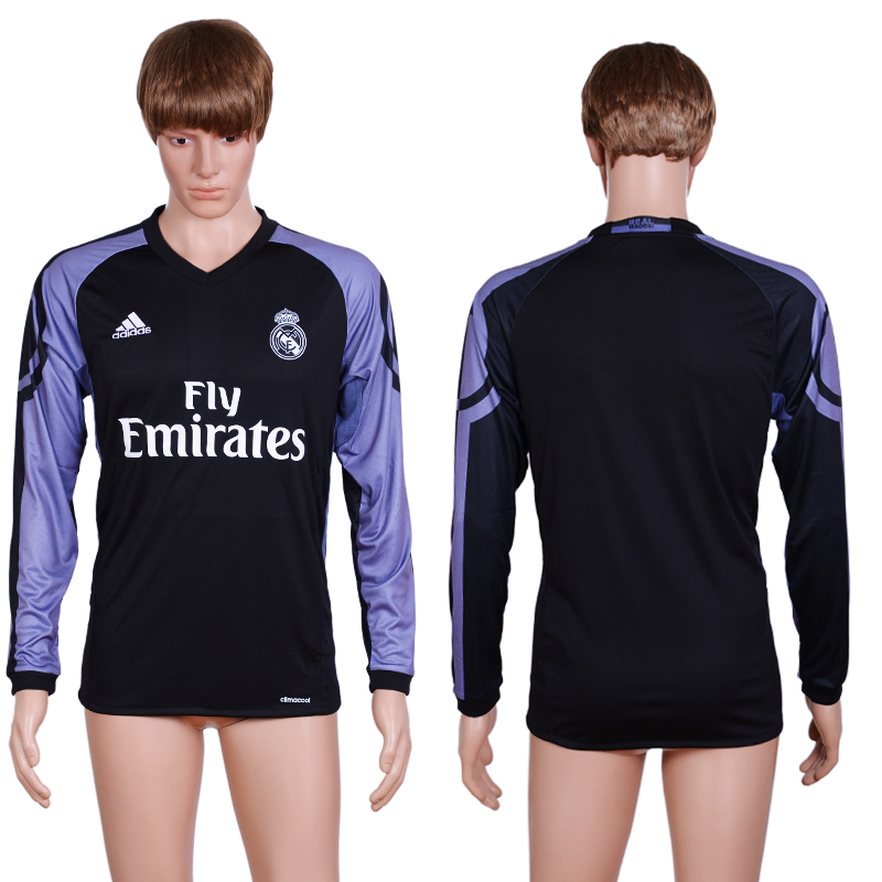 2016-17 Real Madrid Third Away Long Sleeve Thailand Soccer Jersey