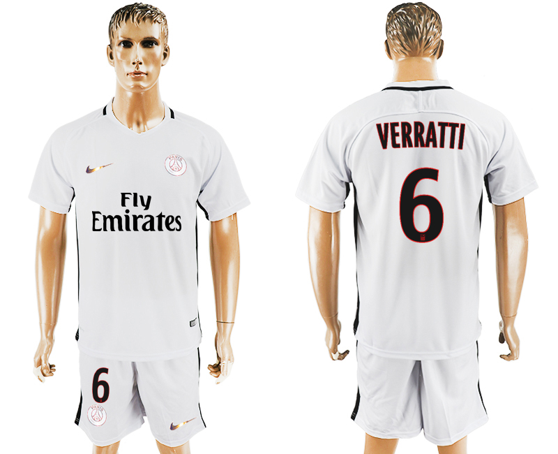 2016-17 Paris Saint-Germain 6 VERRATTI Third Away Soccer Jersey