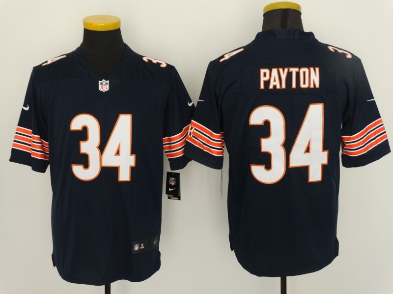 Nike Bears 34 Walter Payton Navy Color Rush Limited Jersey