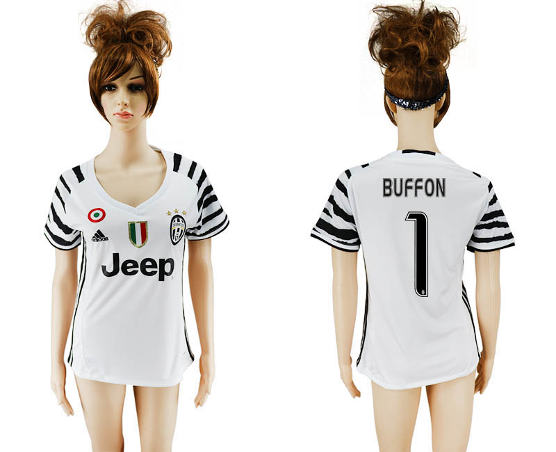 2016-17 Juventus 1 BUFFON Third Away Women Soccer Jersey