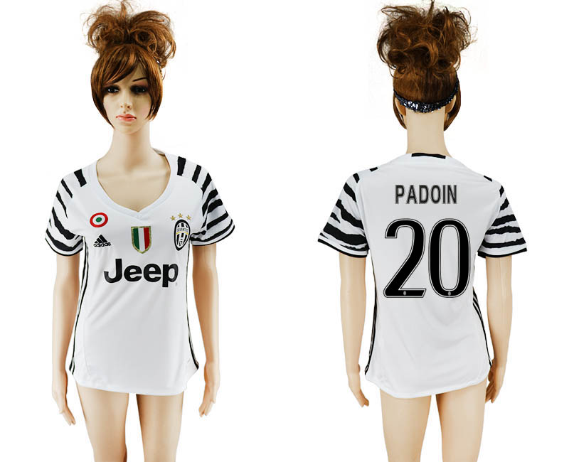 2016-17 Juventus 20 PADOIN Third Away Women Soccer Jersey