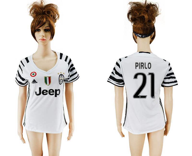 2016-17 Juventus 21 PIRLO Third Away Women Soccer Jersey