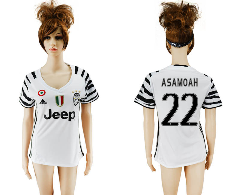 2016-17 Juventus 22 ASAMOAH Third Away Women Soccer Jersey