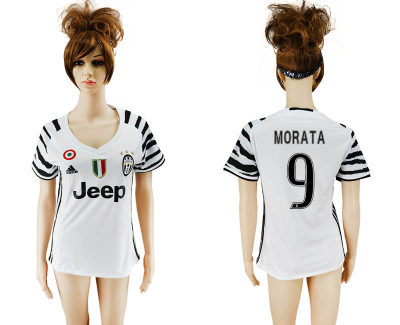 2016-17 Juventus 9 MORATA Third Away Women Soccer Jersey