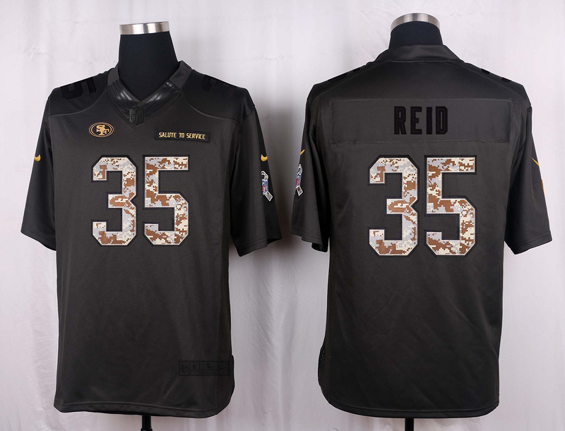 Nike 49ers 35 Eric Reid Anthracite Salute to Service Limited Jersey Nike 49ers 35 Eric Reid Anthracite Salute to Service Limited Jersey