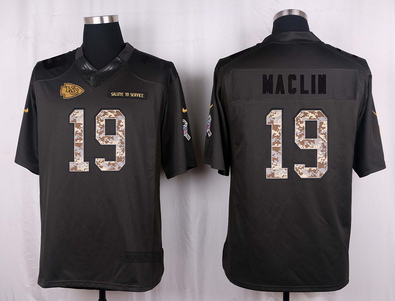Nike Chiefs 19 Jeremy Maclin Anthracite Salute to Service Limited Jersey Nike Chiefs 19 Jeremy Maclin Anthracite Salute to Service Limited Jersey