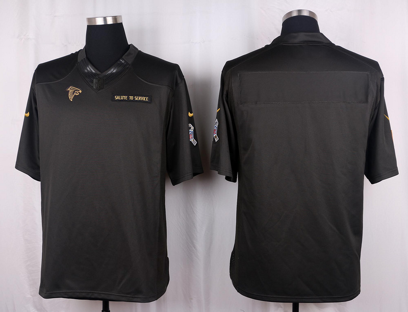 Nike Falcons Blank Anthracite Salute to Service Limited Jersey