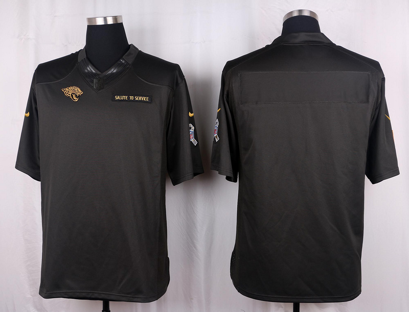 Nike Jaguars Blank Anthracite Salute to Service Limited Jersey