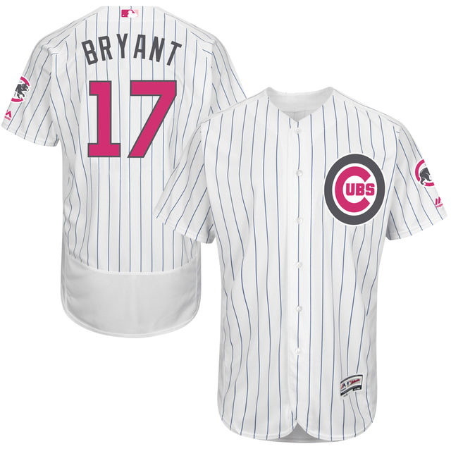 Cubs 17 Kris Bryant White 2016 Mother's Day Flexbase Jersey