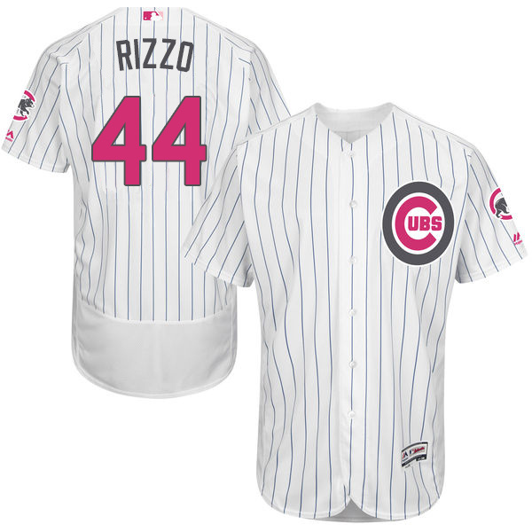 Cubs 44 Anthony Rizzo White 2016 Mother's Day Flexbase Jersey