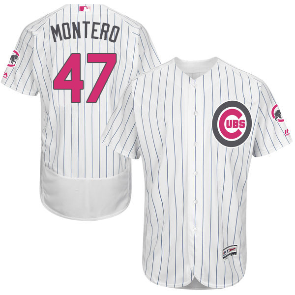 Cubs 47 Miguel Montero White 2016 Mother's Day Flexbase Jersey