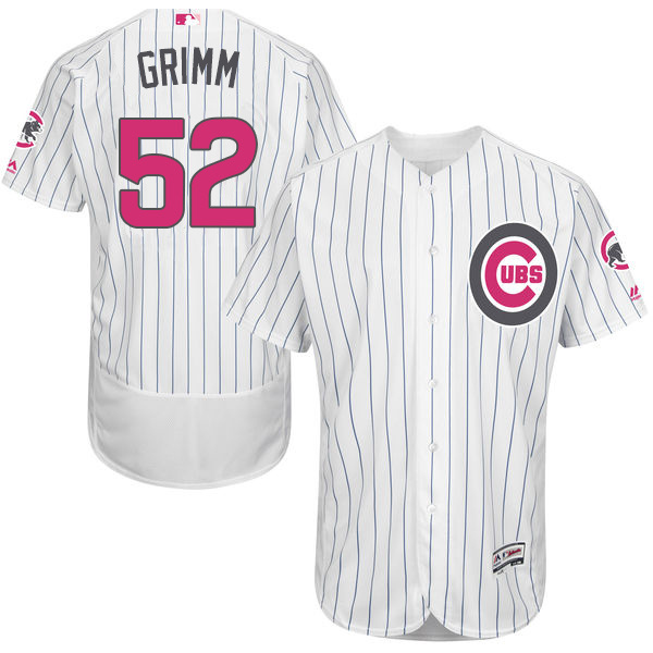 Cubs 52 Justin Grimm White 2016 Mother's Day Flexbase Jersey