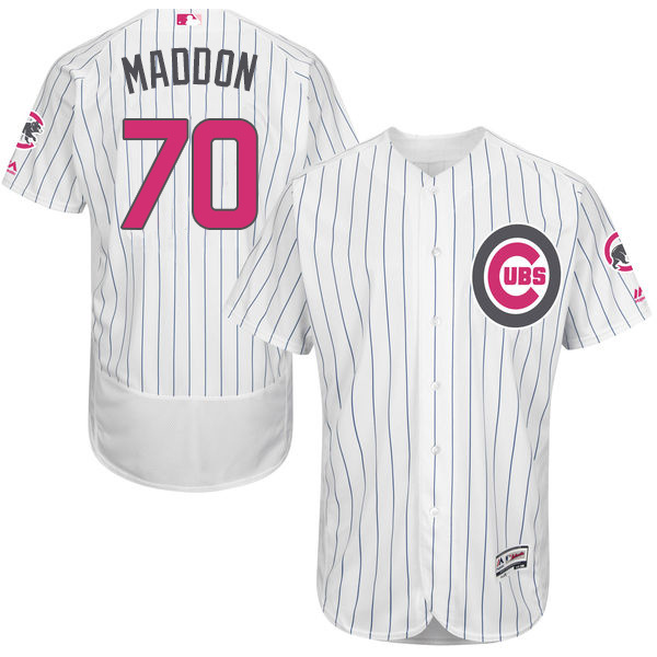 Cubs 70 Joe Maddon White 2016 Mother's Day Flexbase Jersey