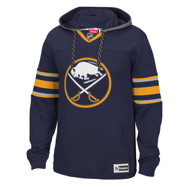 Buffalo Sabres Navy All Stitched Men's Hooded Sweatshirt2 - Click Image to Close