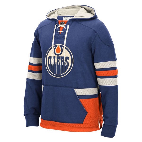 Edmonton Oilers Blue All Stitched Men's Hooded Sweatshirt2