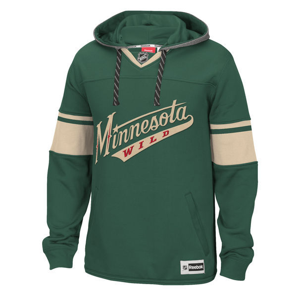 Minnesota Wild Green All Stitched Men's Hooded Sweatshirt2