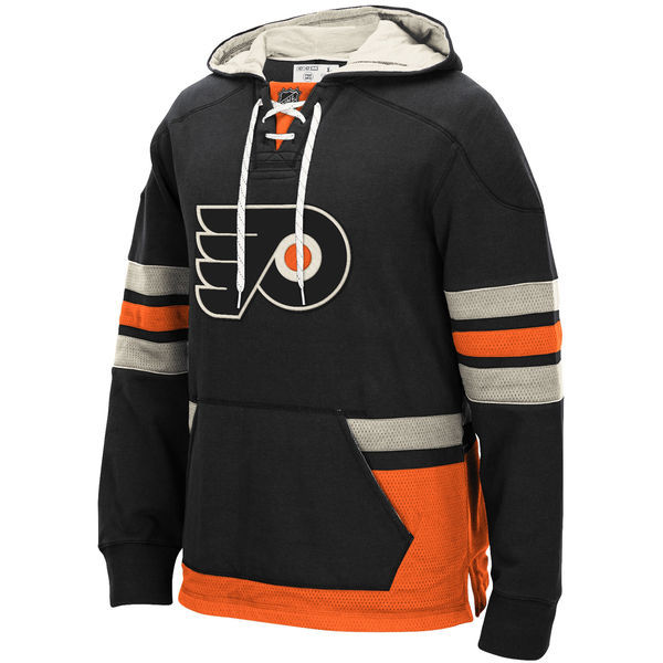 Philadelphia Flyers Black All Stitched Men's Hooded Sweatshirt