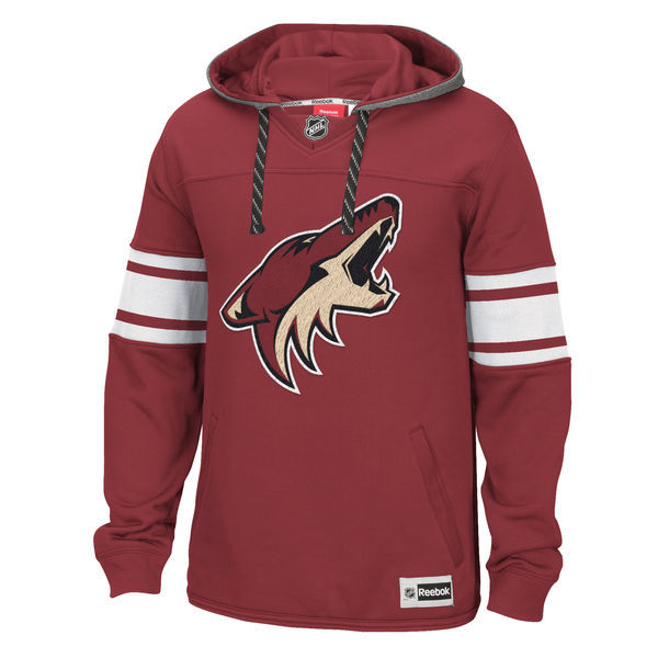 Phoenix Coyotes Red All Stitched Men's Hooded Sweatshirt