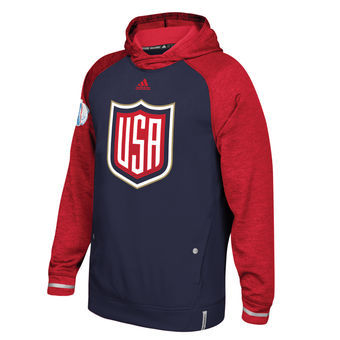 Team USA Navy All Stitched Men's Hooded Sweatshirt