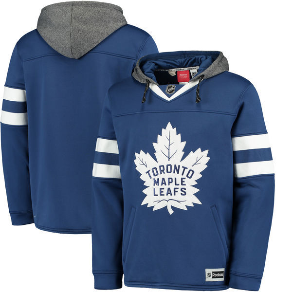 Toronto Maple Leafs Blue All Stitched Men's Hooded Sweatshirt2