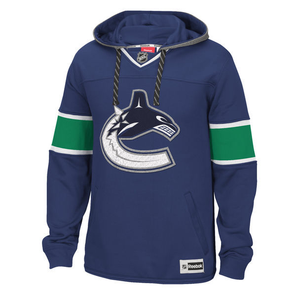 Vancouver Canucks Blue All Stitched Men's Hooded Sweatshirt2