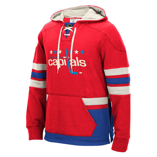 Washington Capitals Red All Stitched Men's Hooded Sweatshirt
