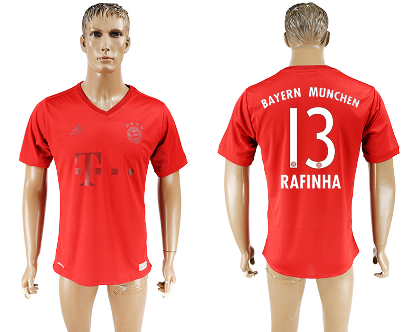 2016-17 Bayern Munich 13 RAFINHA adidas x Parley Home Thailand Soccer Jersey