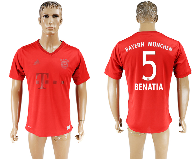 2016-17 Bayern Munich 5 BENATIA adidas x Parley Home Thailand Soccer Jersey