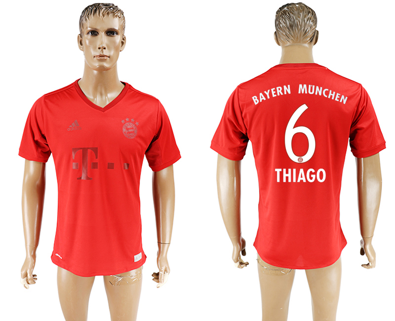 2016-17 Bayern Munich 6 THIAGO adidas x Parley Home Thailand Soccer Jersey