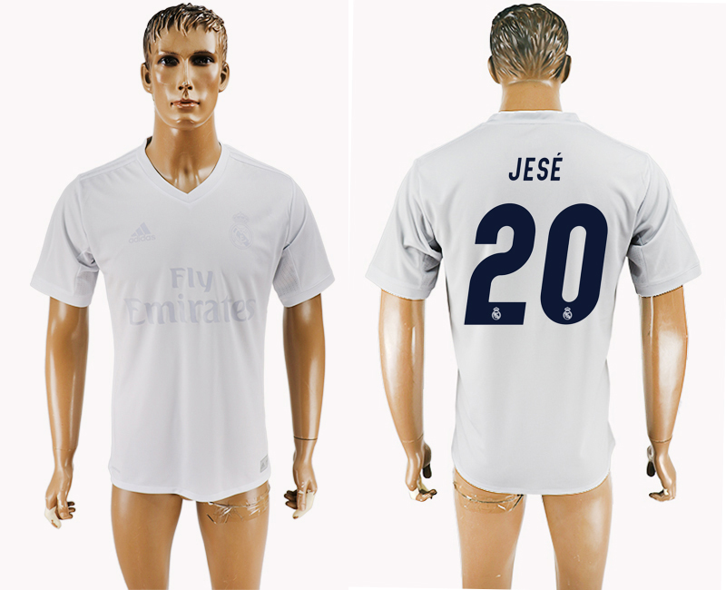 2016-17 Real Madrid 20 JESE adidas x Parley Home Thailand Soccer Jersey