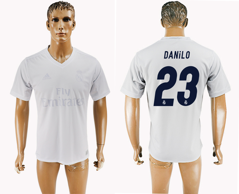 2016-17 Real Madrid 23 DANILO adidas x Parley Home Thailand Soccer Jersey