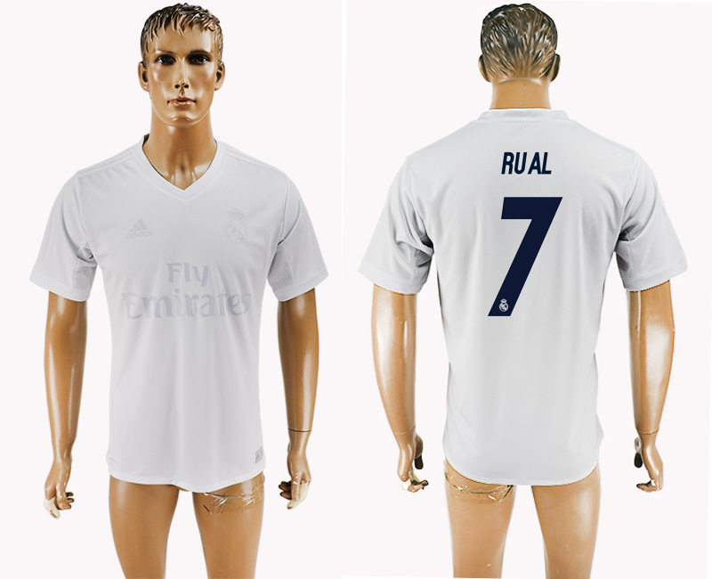 2016-17 Real Madrid 7 RUAL adidas x Parley Home Thailand Soccer Jersey