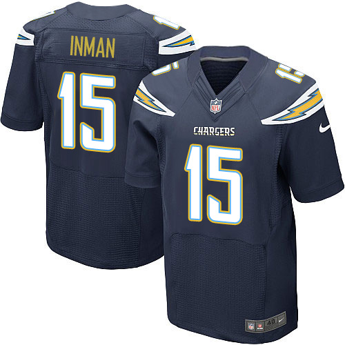 Nike Chargers 15 Dontrelle Inman Navy Elite Jersey