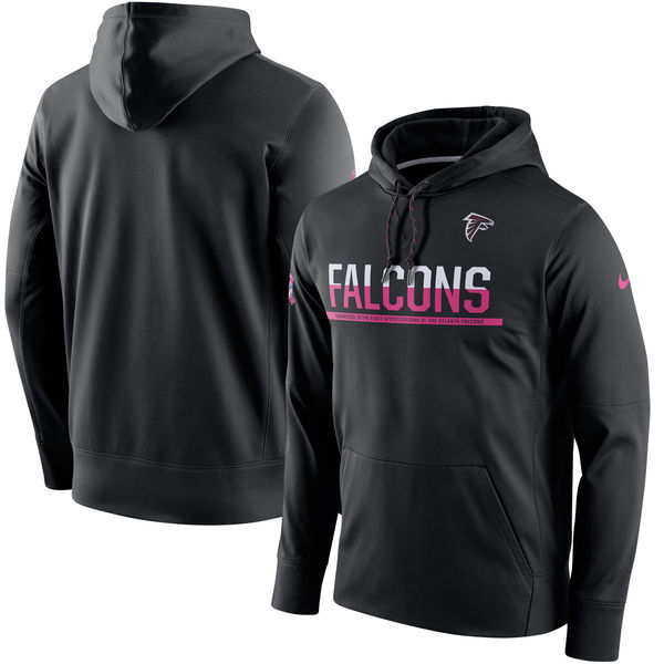 Atlanta Falcons Nike Breast Cancer Awareness Circuit Performance Pullover Hoodie Black