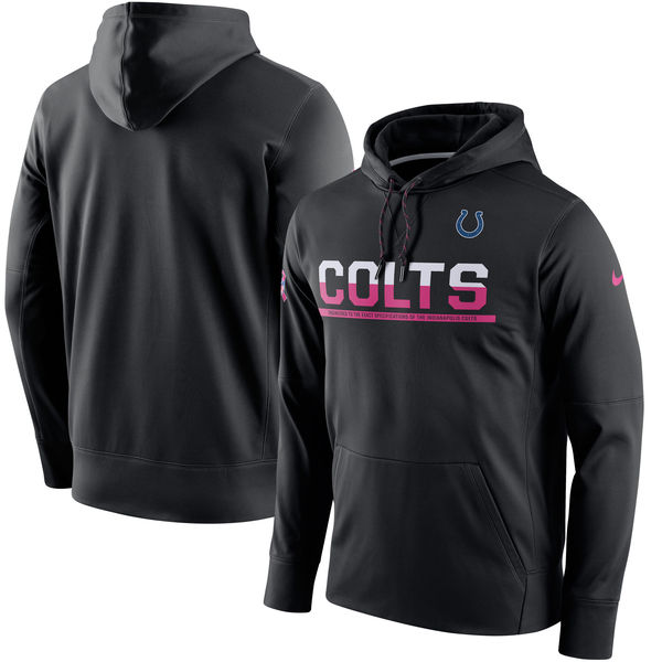 Indianapolis Colts Nike Breast Cancer Awareness Circuit Performance Pullover Hoodie Black