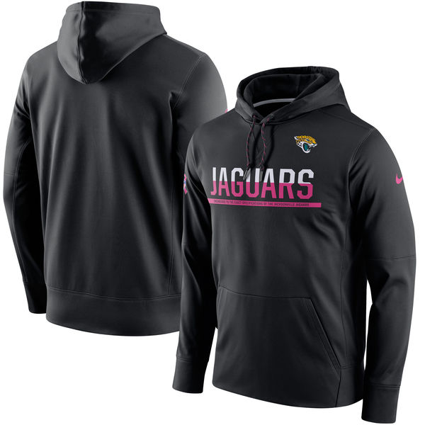 Jacksonville Jaguars Nike Breast Cancer Awareness Circuit Performance Pullover Hoodie Black