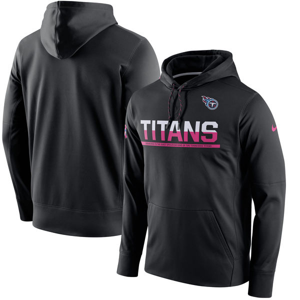 Tennessee Titans Nike Breast Cancer Awareness Circuit Performance Pullover Hoodie Black