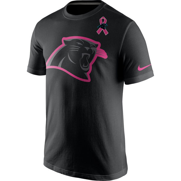 Carolina Panthers Nike Breast Cancer Awareness Team Travel Performance T-Shirt Black